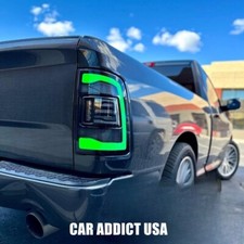 2PCS RGB Tail Light for 2009-2018 Dodge Ram 1500 2500 3500 LED Smoked Rear Light picture
