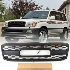 Matte Black Grille Fit For 1998-2002 Toyota Land Cruiser Grill W/Led picture