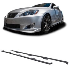Side Skirts Body Kit Bumper Lip For 06-15 Lexus IS250C IS350C ISF, PU Black UL picture