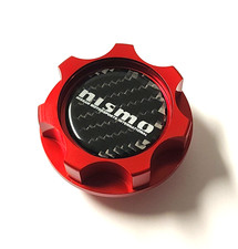 RED ALUMINUM ENGINE OIL CAP FOR NISM-O GTR 350z 370z 240SX 300zx CARBON FIBER picture