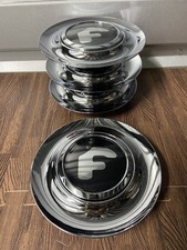 4PC Silver Chrome Floating Center Caps 7.2