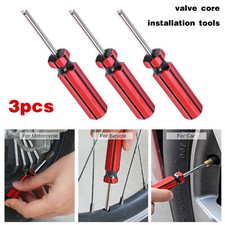 3x Tire Tube Installer Repair Tool Car Auto Screwdriver Valve Stem Core Remover picture
