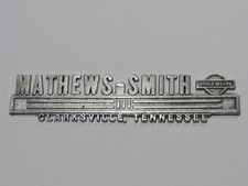 VTG Mathews-Smith Datsun Clarksville Tennessee Metal Dealership Badge Emblem Tag picture