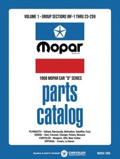 1968 Chrysler Car Body & Chassis Parts Book picture