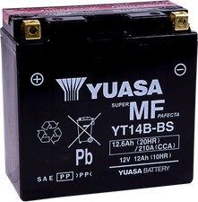 Yuasa YT14B-BS AGM Maintenance Free 12V Battery 12Ah 210 CCA picture
