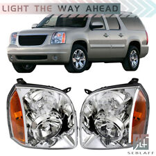 Pair For 2007-2014 GMC Yukon Denali XL1500 2500 Headlights Headlamps Left+Right picture