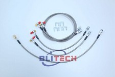 Fit 99-07 Chevy Silverado GMC Sierra 1500/2500/3500 Stainless F&R Brake Lines  picture