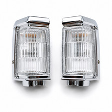 Corner Lamp Light Clear Lens N/Bulbs Pair For Nissan D21 Hardbody Pickup 1990-95 picture