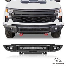 IRONBISON Barde Front Bumper for 22-26 Chevy Silverado 1500 with LED Fog Lights picture