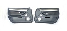 2007 Audi S8 OEM Black Carbon Fiber Pair Of Front Door Trim Panels picture