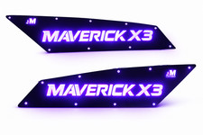 Side Badges with RGB LED Lights for Can am Maverick X3 All Models Pair Lighting picture