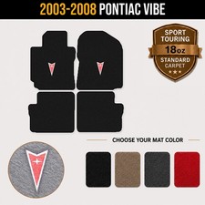 Avery Sport Touring Arrowhead Logo Front & Rear Floor Mats for 03-08 Vibe #AeX picture