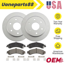 330mm Rear Disc Rotors + Ceramic Pads for Chevy Silverado 1500 Tahoe GMC Sierra picture