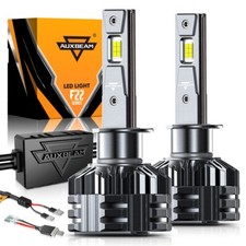 AUXBEAM H1 LED Headlight Conversion Kits 110W 24000LM 6500K High Low Beam CANBUS picture