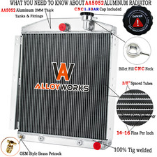 3Row Radiator Fit 1948-1954 Chevy/GMC Truck 3100 3600 3700 3.7L 3.8L 4.1L 4.3L. picture