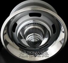 4 Chevy GM Rally Wheel Derby Center Hub Caps & 15