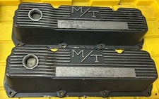 M/T Mickey Thompson FORD 351-C Finned Aluminum Valve Covers Holley 103R-40B picture