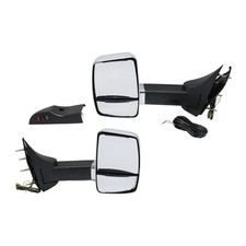 Pair Set of 2 Towing Mirrors  Driver & Passenger Side Heated for E450 Van E150 picture