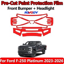 8.5Mil PreCut Front Bumper PPF Kit Film For Ford F-250 Platinum 2023-2026 picture