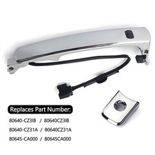 For 2010-2013 Nissan Rogue Chrome Front Left Driver Side Door Handle Smart Entry picture