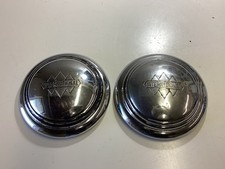 (2) 1940’s International Truck L-110 Chrome Hubcaps picture