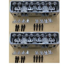 2Pcs Aluminum Cylinder Heads Fit For SBC Chevy 350 190cc 64cc 2.02/1.60 Angle picture