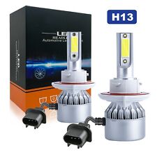 2× H13 9008 LED Headlight High Low Beam Light Bulbs Plug & Play 6000K White picture