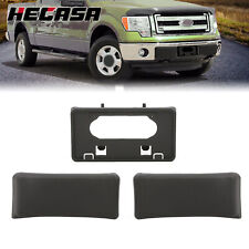 Front Bumper License Plate Bracket & Guards Pads Cap For 2009-2014 Ford F150 picture