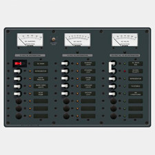 BLUE SEA SYSTEMS 8084 AC MAIN + 6 Positions /DC MAIN + 15 POSITIONS POWER PANELS picture