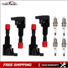 4X Ignition Coil & 4X Iridium Spark Plugs For 2006-2008 Honda Fit 1.5L UF581 picture