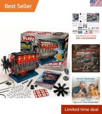 Realistic Inline 6 Mini Engine Model Kit - Fun STEM Project for Ages 10+ picture