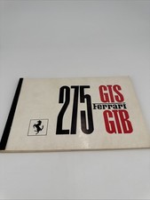 ORIGINAL 1965 FERRARI 275 GTS GTB Spare Parts Catalog Manual Book picture
