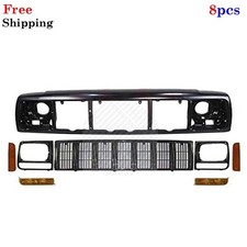 For 97-01 Jeep Cherokee Header Panel Grille Headlight Door Park & corner Lights picture