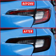 FOR 19-26 Toyota Corolla Hatchback Tail Light Cutout & Reflector SMOKE Tint picture
