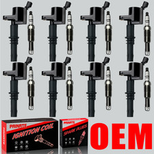 OEM Brand 8X Ignition Coil & 8X Spark Plug For Ford F-150 F-250 5.4L DG511 SP546 picture