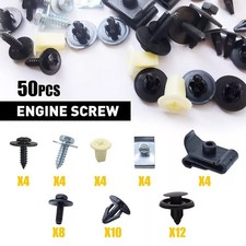 50Pcs Engine Splash Shield Fender Bumper Screw Clips Rivet Fastener For Toyota picture