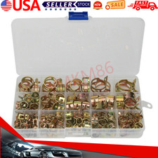 115X Hose Spring Clamps 6-22mm Fastener Fuel Water Line Pipe Air Tube Clips Set picture