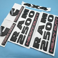 5PCS Fender Door Tailgate For 2500 Heavy Duty 4X4 Cummins Turbo Diesel Emblem picture
