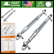 Universal Tubular Weld-On Front End Travel Limiters, Adjustable Drag Race Car picture