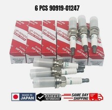 6 PCS NEW OEM Denso FK20HR11 90919-01247 Spark Plugs For Toyota Lexus Replace picture