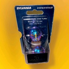 Sylvania Silverstar 3157A 4157A Amber Park & Turn Brake Light Blister Pack Pair picture