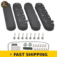 TBAPFS Cast Aluminum Valve Covers for Che-vy Small Block V8 picture