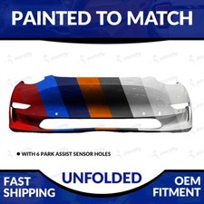 NEW Painted to Match Front Bumper For 2017-2022 Tesla 3 With Sensor Ho picture