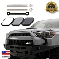 Grey TRD-style Tri-Color Grille Badge fits Toyota picture