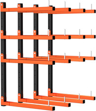 4 Pack Lumber Storage Rack, Wall Mount Foldable & Adjustable Lumber Rack with picture