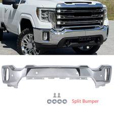 Front Bumper For 2020-2023 GMC Sierra 2500 3500 HD Chrome Steel With Sensor Hole picture