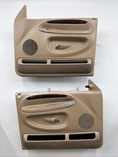 1998-2001 Dodge Ram Set Of Front Interior Power Door Panels OEM Tan Woodgrain picture