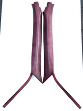 1988-1994 Chevy GMC OBS Truck SUV C/K A Pillar Trim Moldings Red Burgundy Pair picture
