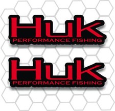 Huk Red Boat Fishing Graphics Marine Decals Professional Vinyl picture