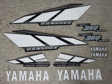 2001 Yamaha Banshee Black/White/Silver Decals Stickers Quad 10pc kit pegatinas picture